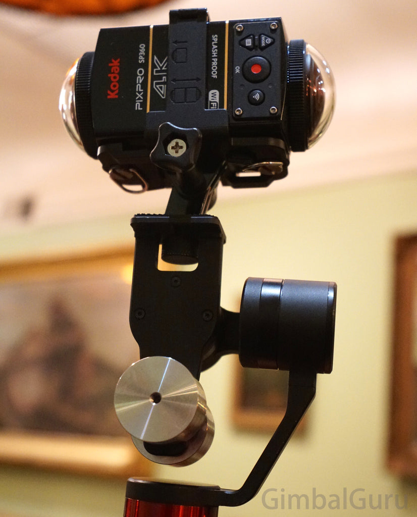 Guru 360° gimbal stabilizer and Kodak PixPro SP360 compatible for a great 360 experience!