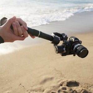 The beach is the best for photoshoots with the travel friendly Zhiyun Crane!