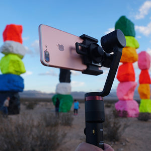 MOZA Mini-C Smartphone Stabilizer meets neon mountains for photo magic!