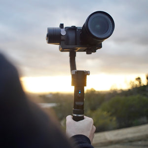 Grab and go! 2.8 pound Zhiyun Crane gimbal stabilizer is ideal for taking on your next hike!