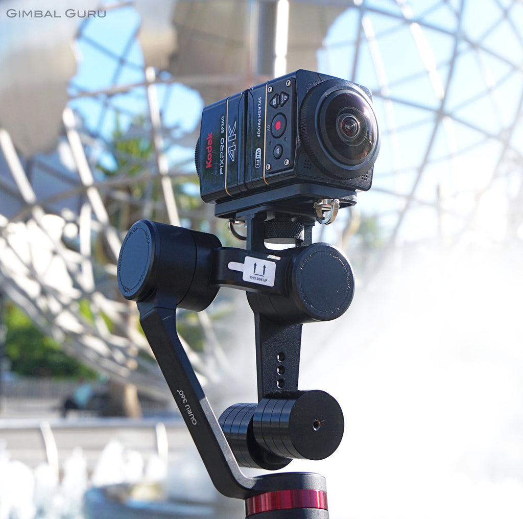Guru 360° Gimbal Stabilizer spends the day with Kodak Pixpro SP360 4k for smooth 360 footage!