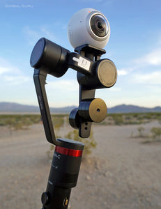 Get busy filming in 360 degrees with Guru 360° gimbal stabilizer and Samsung Gear 360 camera!