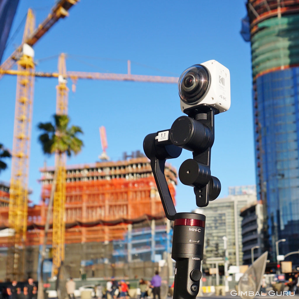 Guru 360° Gimbal Stabilizer and Kodak Orbit 360 4k Camera explore the big city!