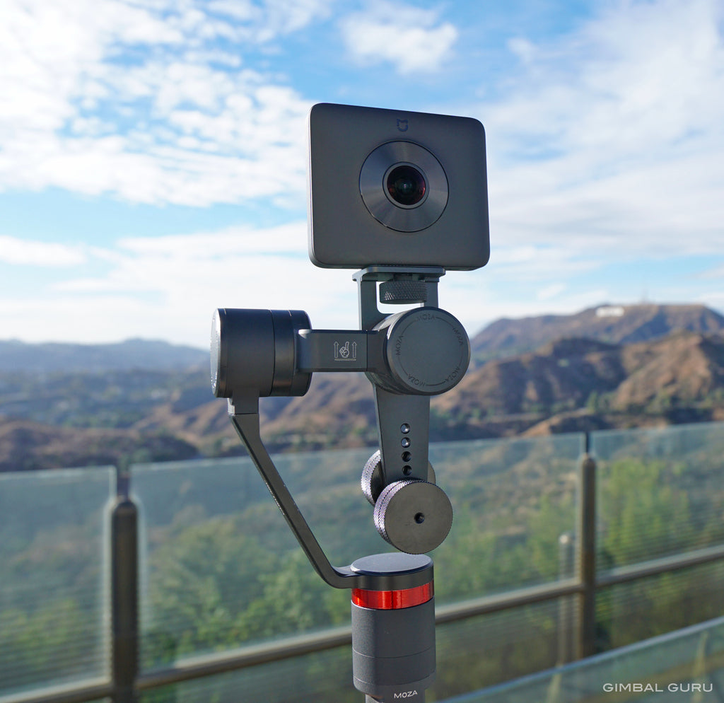 MOZA Guru 360° Air Camera Stabilizer Setup Test with Insta360 Pro and a Rover!