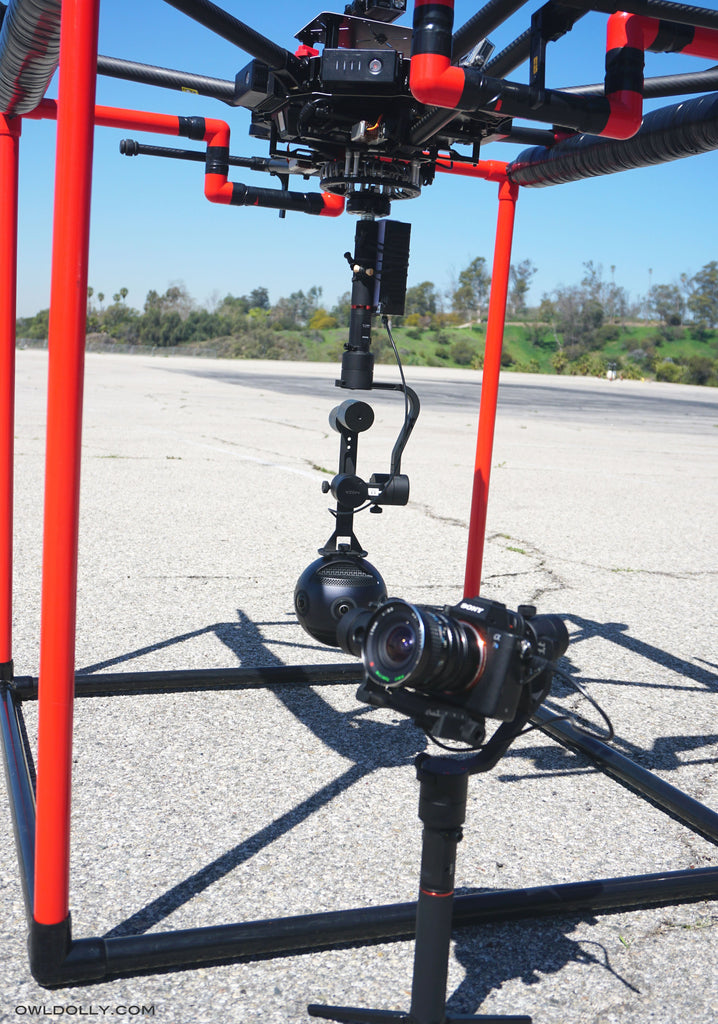 Flying Drone Fun with Guru 360 Air Gimbal Stabilizer for 360 Cameras!