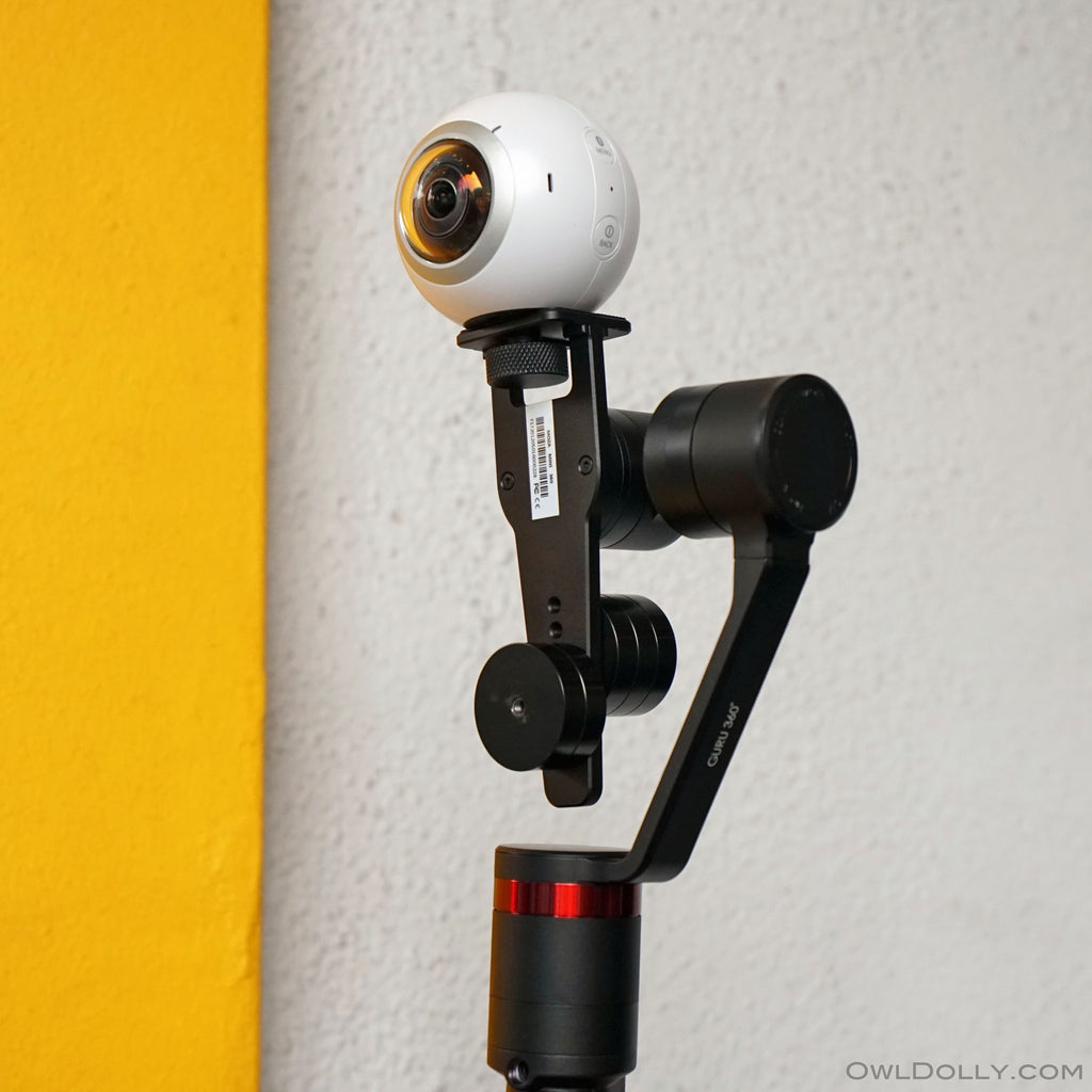 Keep your 360 footage shake free with Guru 360 gimbal stabilizer and Samsung Gear 360 camera!
