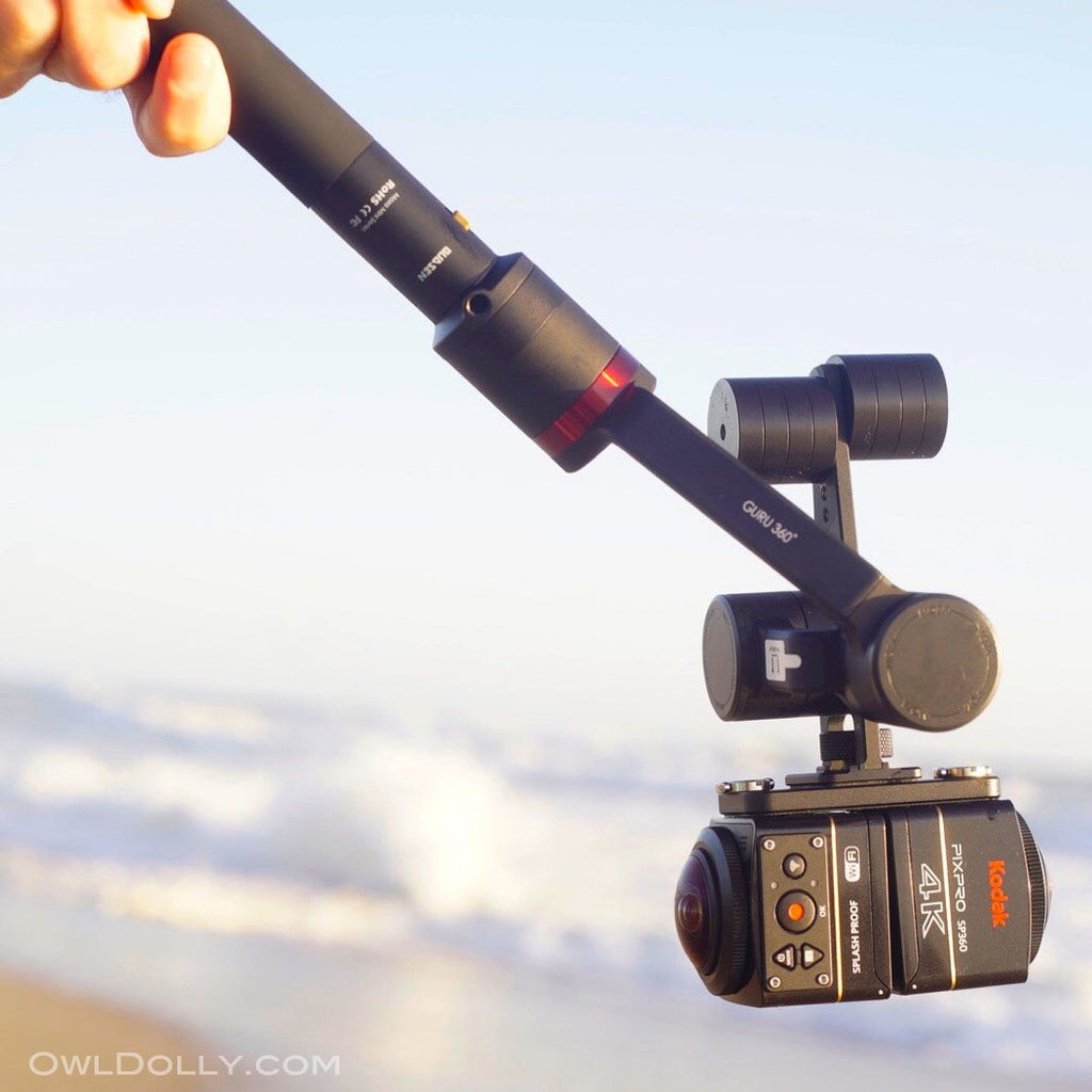 Get inverted with Guru 360° camera stabilizer and Dual Kodak Pixpro SP360 setup!