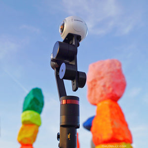 Capture the colors of Seven Magic Mountains with Guru 360 gimbal stabilizer and Samsung Gear 360!