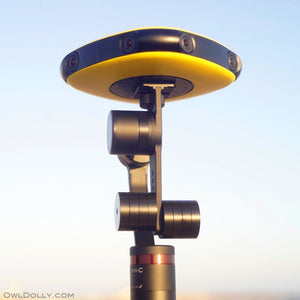 Guru 360° gimbal stabilizer and Vuze camera ensure unobstructed view while filming!