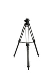 SOMITA PROFESSIONAL VIDEO TRIPOD ST-650, 65MM BOWL, 62 INCH HEIGHT, WITH 2 QUICK RELEASE PLATES, FLUID HEAD, AND TRAVEL BAG